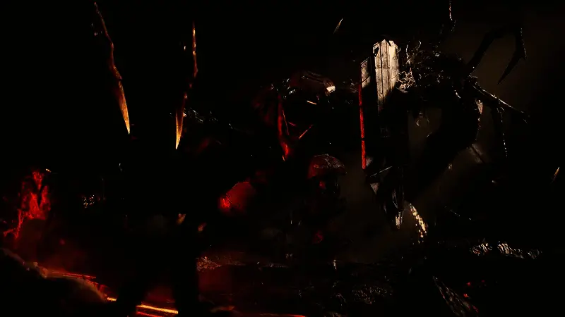 《圣歌》界面截图显示角色装备自定义选项，多个机甲部件堆叠展示，但界面显得复杂且缺乏个性化标识