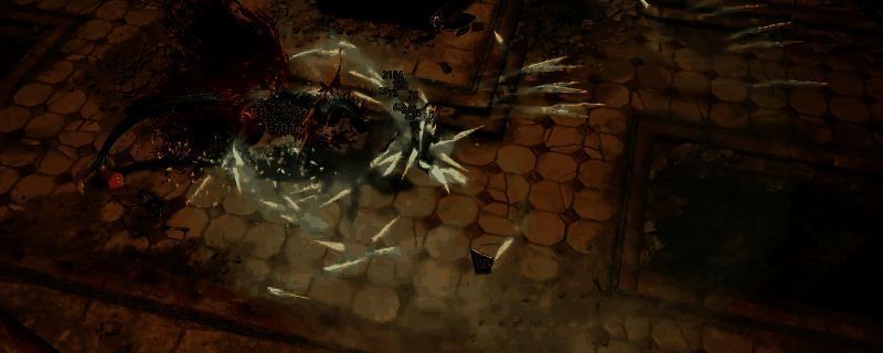 《泰坦之旅2》中冰法师职业释放大范围寒冰爆炸技能，敌人被冻结并持续受到高额伤害