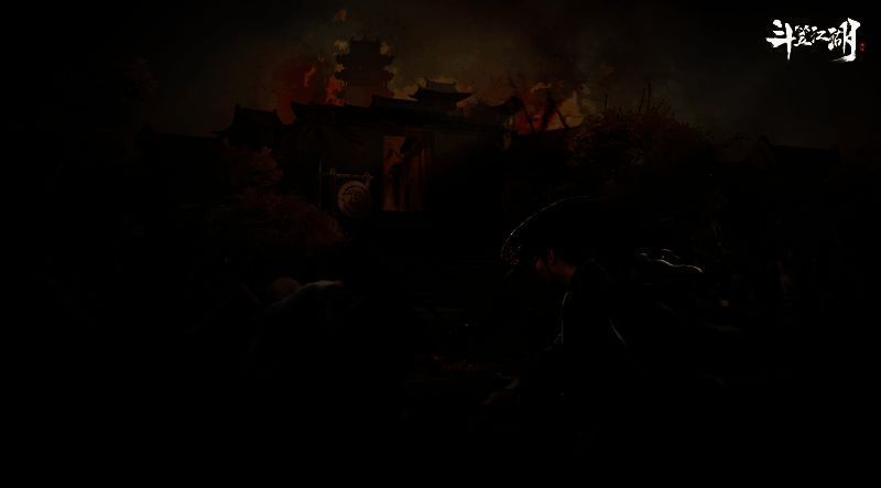 游戏界面展示六大养成模块，左侧为角色属性面板，右侧依次列出侠客、装备、秘籍等图标，整体UI风格古朴典雅