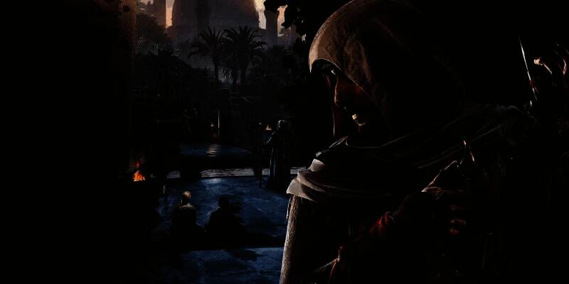 游戏内欧拉遗址场景截图，角色穿梭于岩壁雕刻的古庙之间，光影细腻，氛围静谧而神秘