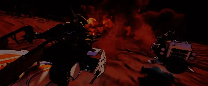 一把由多种厂牌部件拼接而成的独特步枪特写，枪管冒着电光，弹匣标注Torgue标志，整体设计极具工业朋克风格