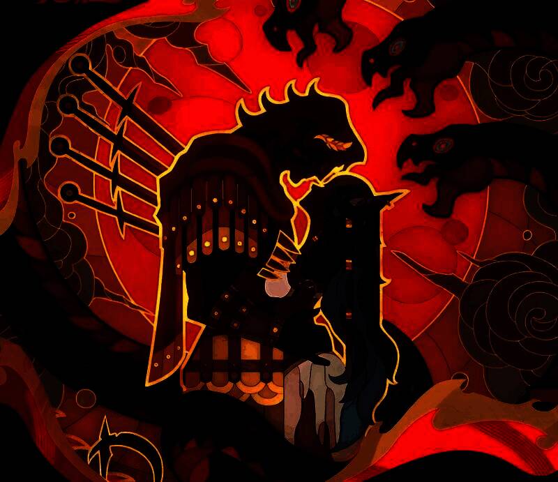 珀尔修斯一技能动画演示截图，角色高速前冲，长矛划出光影轨迹，周围敌人被击飞