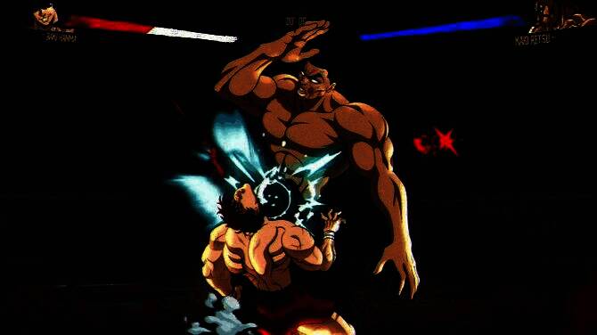 多名格斗家列阵登场的场景，风格各异，气势逼人，展现游戏丰富角色阵容