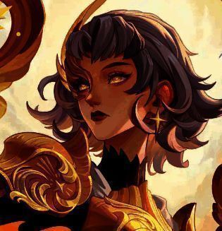 亚莉克希角色立绘展示，身披金色光翼铠甲，手持神圣长弓，眼神坚定地望向远方