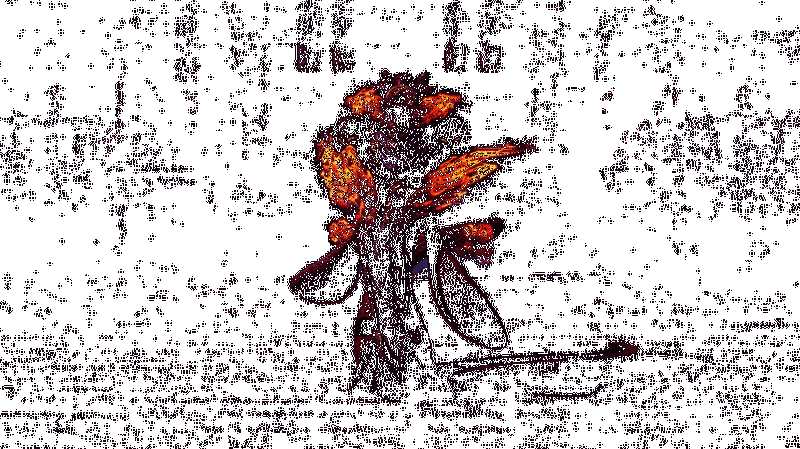 赤鳞啾从蛋中破壳而出的动态画面，火焰特效四溅，周围星光闪耀