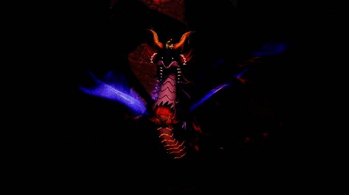 主角角色手持星灵魔方，周围漂浮多种啾啾形象，背景为彩色异星森林