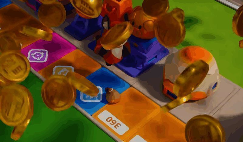 玩家选择使用金色发光骰子的画面，界面上方标注‘2倍收益模式已激活’