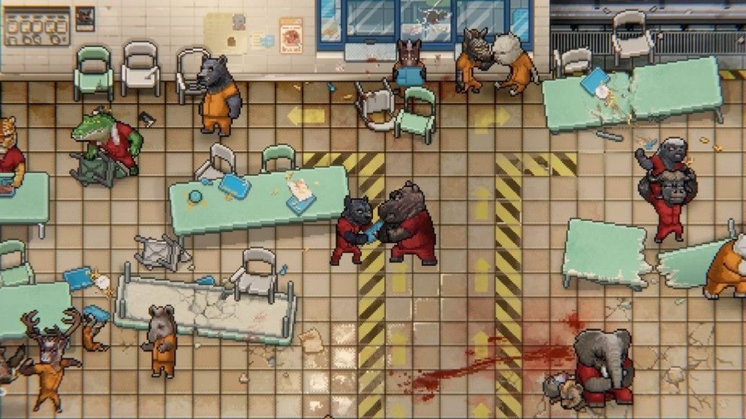 游戏UI界面展示角色状态、背包物品与任务日志，设计简洁且富有赛博朋克风格