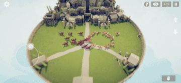 玩家在手机界面操作布阵，UI清晰简洁，战斗区域视野开阔