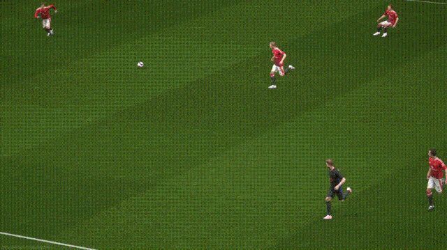 贝尔巴托夫回撤中场拿球，精准直塞撕开防线，助攻边路快马得分