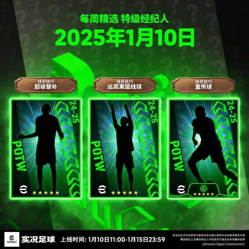 本周精选球员剪影海报，光影交错中隐约可见几位英超球星轮廓