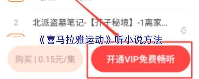 喜马拉雅运动APP首页界面展示，屏幕上显示搜索栏和小说分类入口