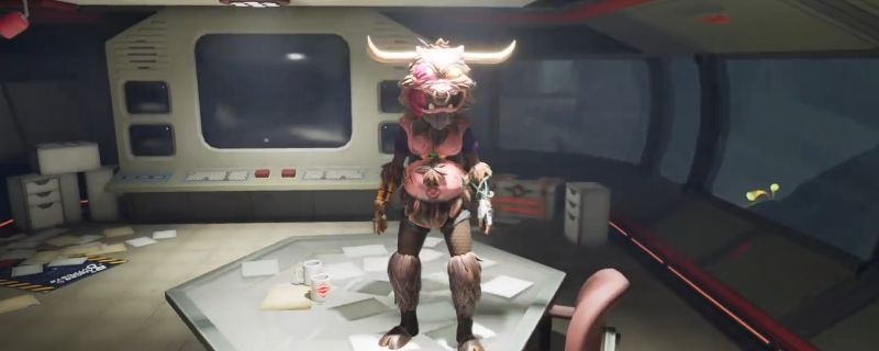 人蚁皮肤展示图，角色拥有巨大的眼球和扭曲的面部结构，显得异常诡异