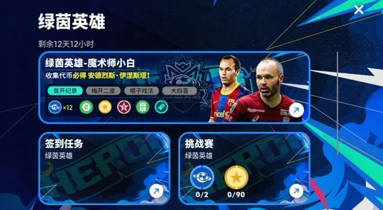 伊涅斯塔高光卡面展示，身穿巴萨红蓝战袍，控球姿态优雅