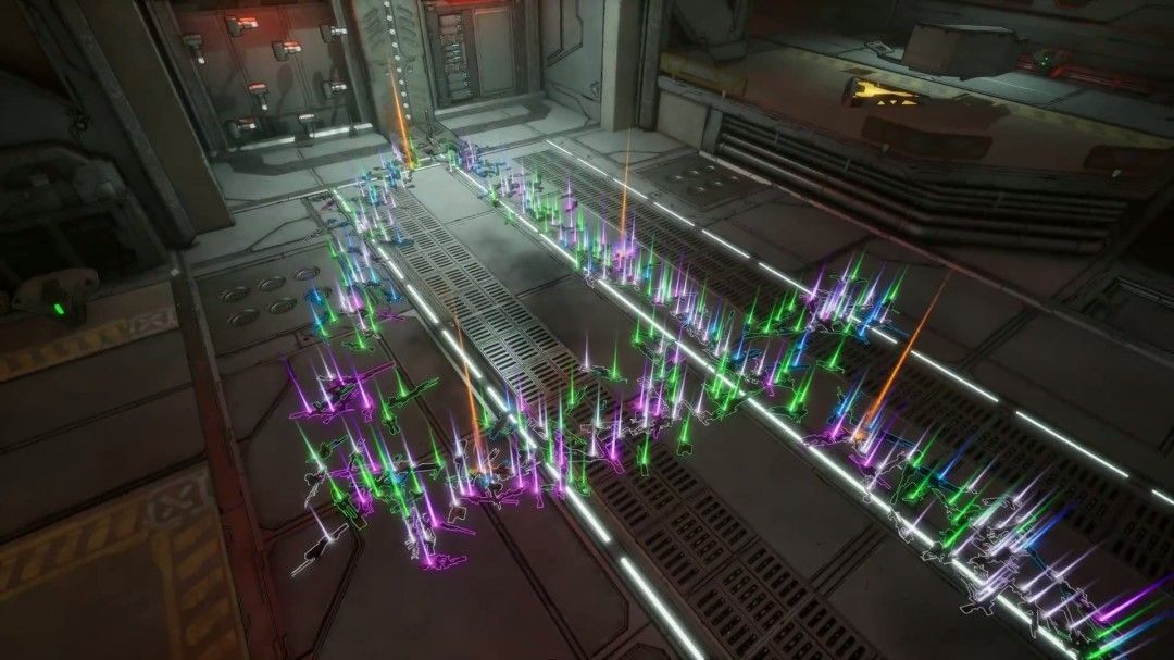 车辆载具在沙漠中疾驰，车顶架设火炮猛烈开火