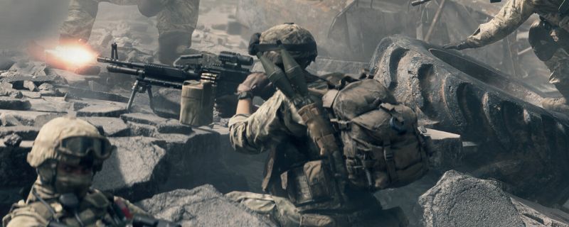 《战地6》游戏中四位士兵并列站立，分别代表突击兵、工程兵、支援兵和侦察兵，身着不同颜色装备，展示经典兵种形象