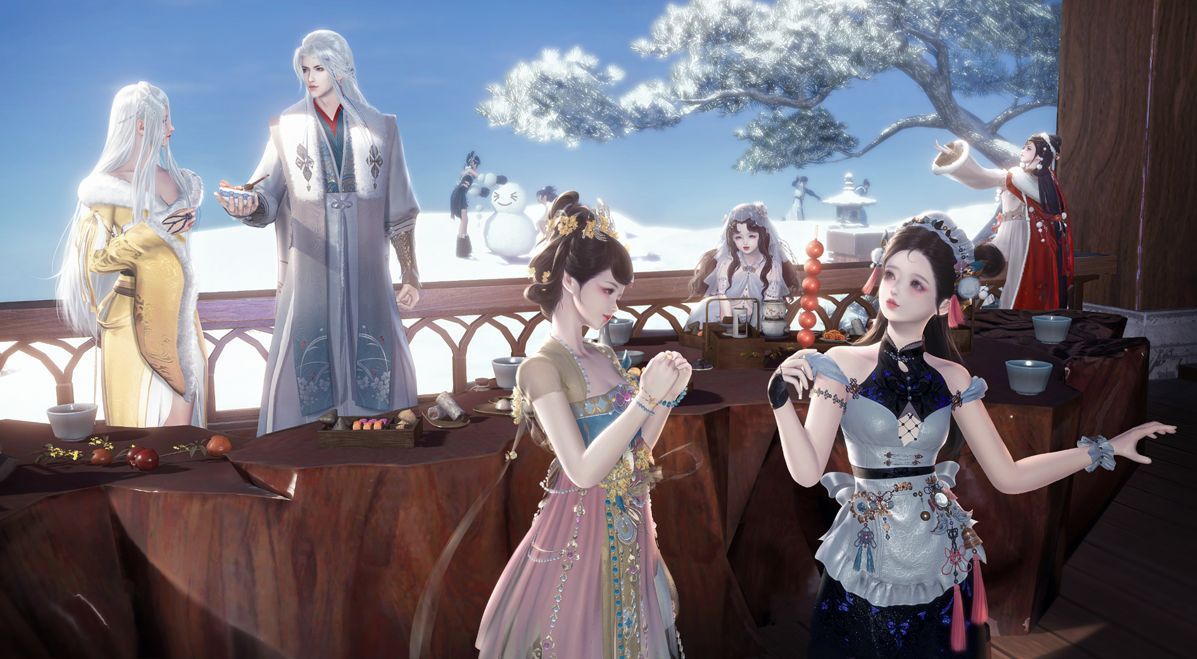 游戏内邮件系统界面模拟图，显示‘年末感恩回馈礼’已送达，包含多项珍贵道具