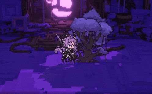 赫尔娜释放必杀技穿刺的恶誓，空中凝聚巨大枪阵，光芒四射