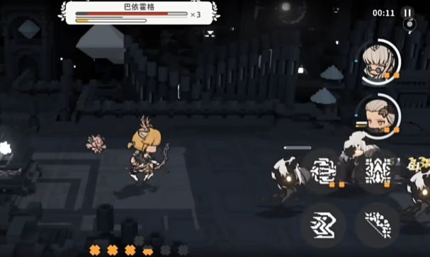 莉莉丝释放大招时的团队增益特效，队友周身环绕蓝色雷光，攻击力明显提升