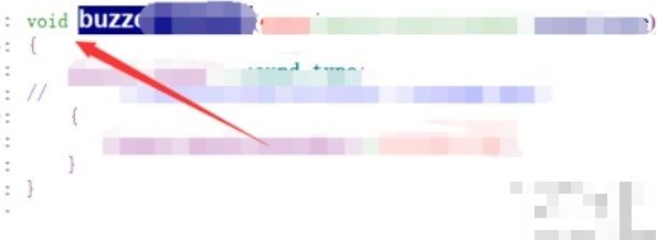 编辑器页面已跳转至另一文件，光标停留在函数定义起始位置，代码结构清晰可见