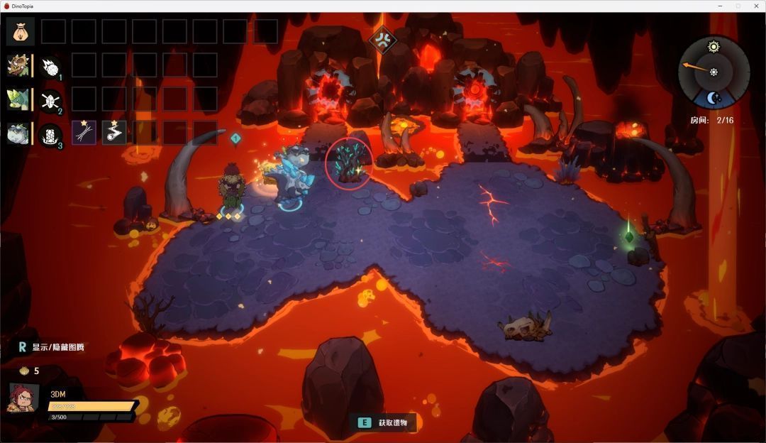 烬铁木堆放在角色背包中，显示‘烬铁木x12’的物品图标