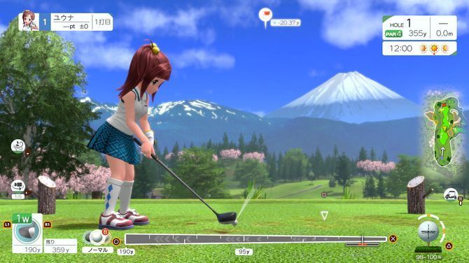 《全民高尔夫：环球之旅》游戏封面图，展示卡通风格角色与热带风情球场