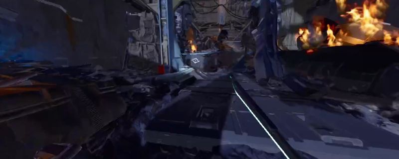 《杀戮空间3》绿色大厅矮二楼防守视角，玩家占据高台居高临下迎击敌人