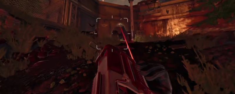 游戏角色正在执行远滑铲动作，身体贴地滑行，身后留下尘土轨迹，展现高速位移状态