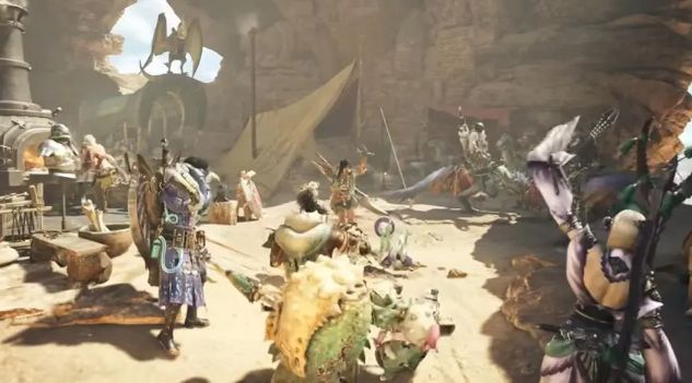 卡普空社长发表关于PS5版销量低迷的言论截图，背景为《怪物猎人：荒野》游戏封面