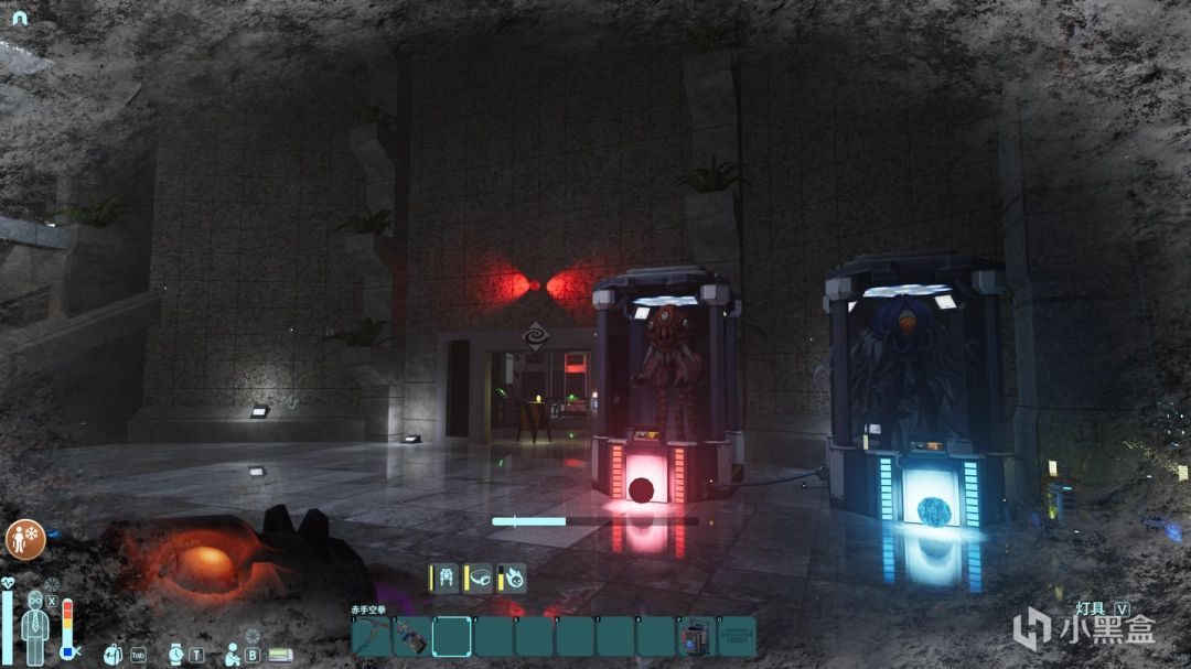 《非生物因素》寒潮期间微型龙卷风在建筑群中肆虐的画面，空气扭曲，碎片飞舞，视觉冲击强烈