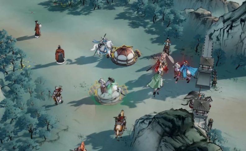 不同地形对比图：左侧草原火焰肆虐，右侧湿地火势被水扑灭