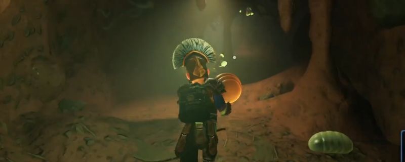 玩家角色正在孵化室内操作控制台，屏幕上显示红蚂蚁卵坐骑的蓝图信息，周围布满科技感十足的管道与灯光