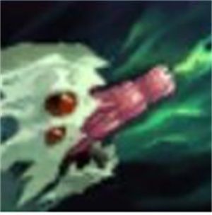 游戏战斗画面显示大嘴在边路使用Q技能命中敌方英雄，地面浮现爆炸区域，对方血量明显下降