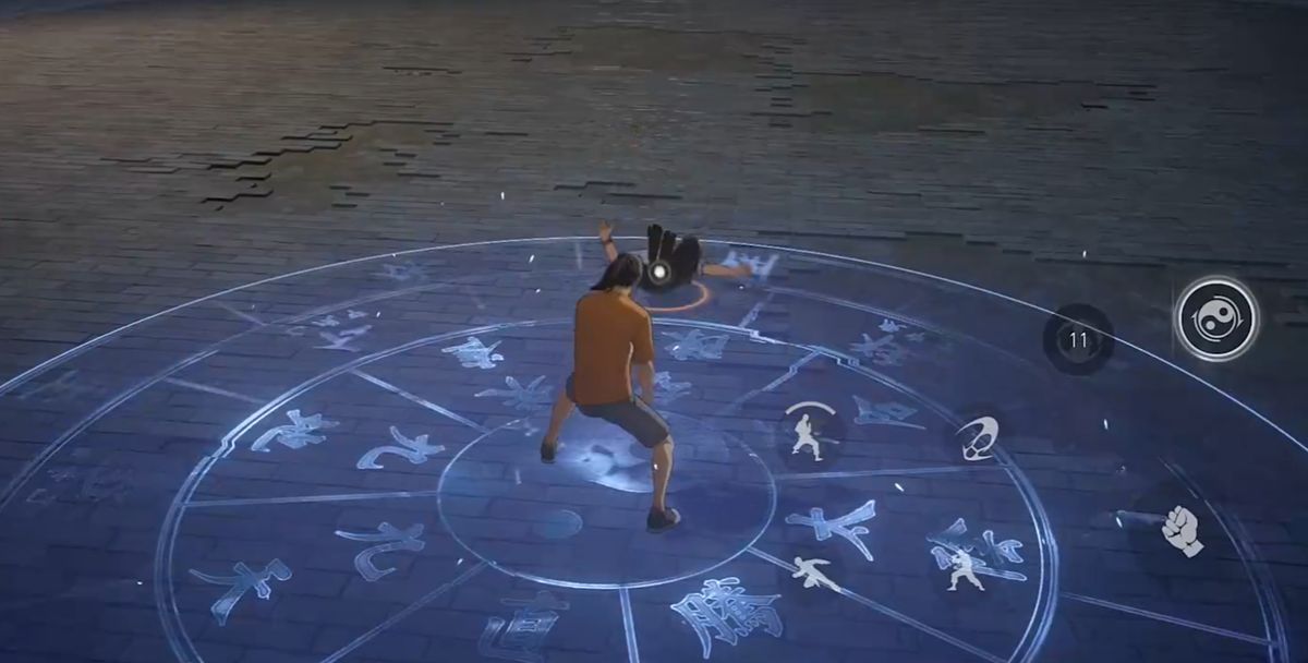 雷电从天而降，环绕王也周身劈向多个敌人，场面震撼