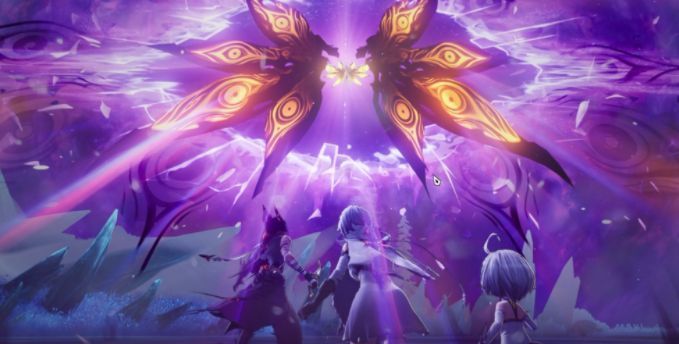 《二重螺旋》巨鲸魔之楔技能说明图，展示团队攻击增益数值与叠加层数