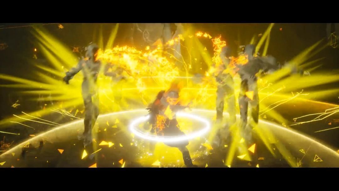 主角跪坐在雪地中，手中紧握一张泛黄的家庭合照，神情悲痛