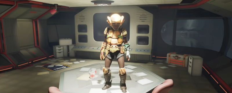 《禁闭求生2》中蜗牛套装的三维展示图，外壳呈螺旋状，带有湿润反光质感，整体设计融合生物特征与原始护甲风格