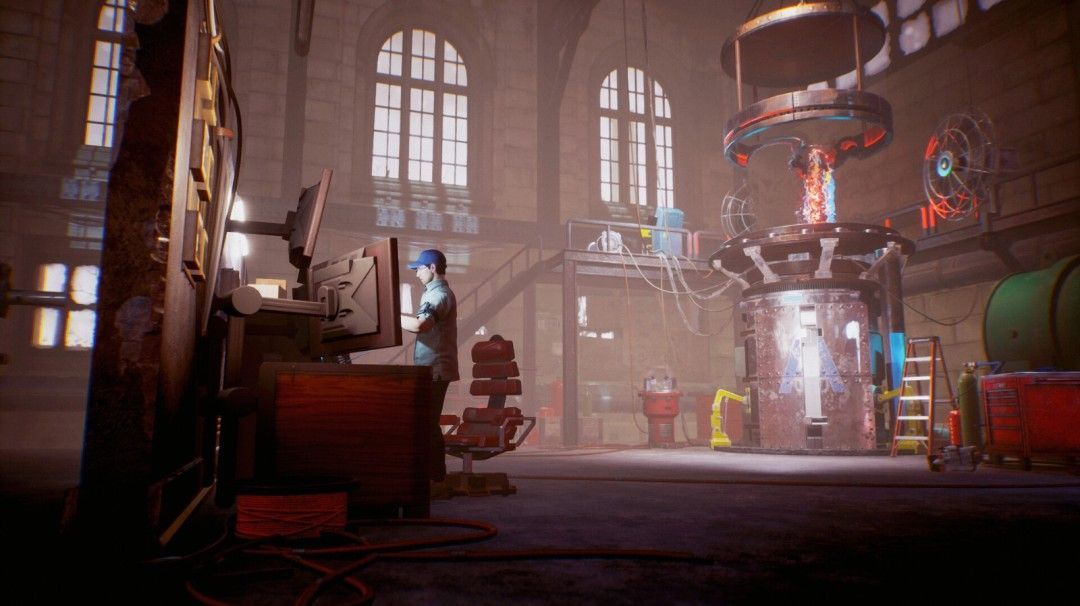 《零号门》实机画面截图，展示主角在古老城市街道中行走，背景为石砌建筑与阳光洒落的巷道