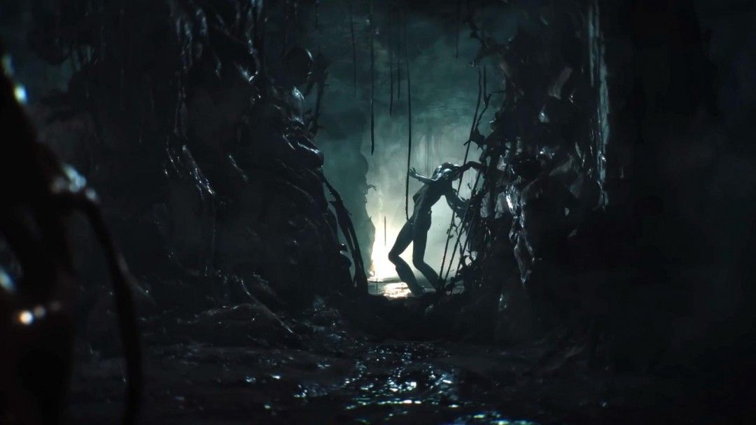 《时间旅者：重生曙光》角色在废弃实验室中探索，墙上布满神秘符号，光影交错营造诡异气氛