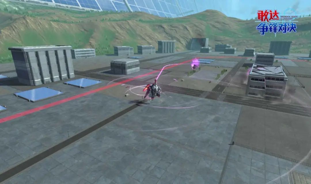 光束布如绳索般缠绕敌机，将其猛然拽回并砸落地面引发爆炸