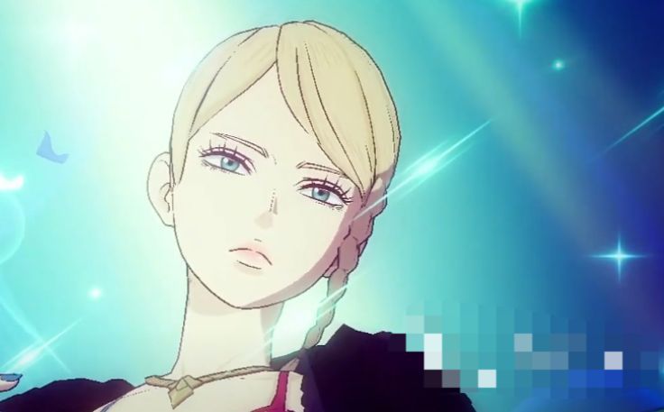 夏洛特角色技能演示画面，画面中她释放光环型辅助技能，队友身上出现蓝色护盾光效