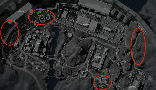 长弓地图战斗场景，玩家在掩体后架枪瞄准，准备击杀目标