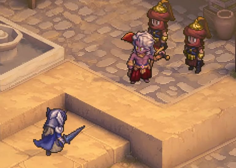 卡池宣传图‘孤峰照夜’，画面中央为赛琳娜持剑伫立于山巅，月光洒落，氛围肃杀