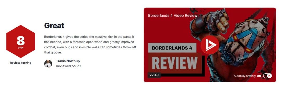 《无主之地4》游戏封面图，主角手持夸张武器站在荒原上，背景是色彩斑斓的科幻废土世界