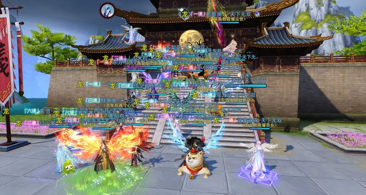 势力成员合影界面截图，多人物头像排列整齐，展现团队凝聚力