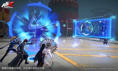 多祢村理子·未央身穿全新战斗服饰，手持双刃腾空跃起，身后留下疾风轨迹特效