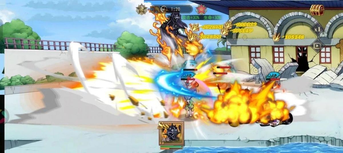 烬施展‘灰烬剑舞’，剑刃挥舞间燃起熊熊烈焰，周围敌人被火焰席卷