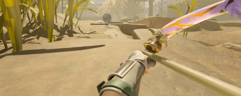 玩家角色手持满蓄力弓箭瞄准巨型甲虫，箭尖泛着蓝光，周围散落着小型昆虫残骸