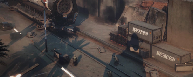 《三角洲行动》航天基地场景俯瞰图， futuristic建筑群与金属结构通道交错分布