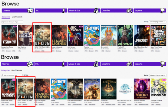 《少女前线2：追放》周年直播画面，屏幕上显示大量观众在线数据与实时弹幕互动